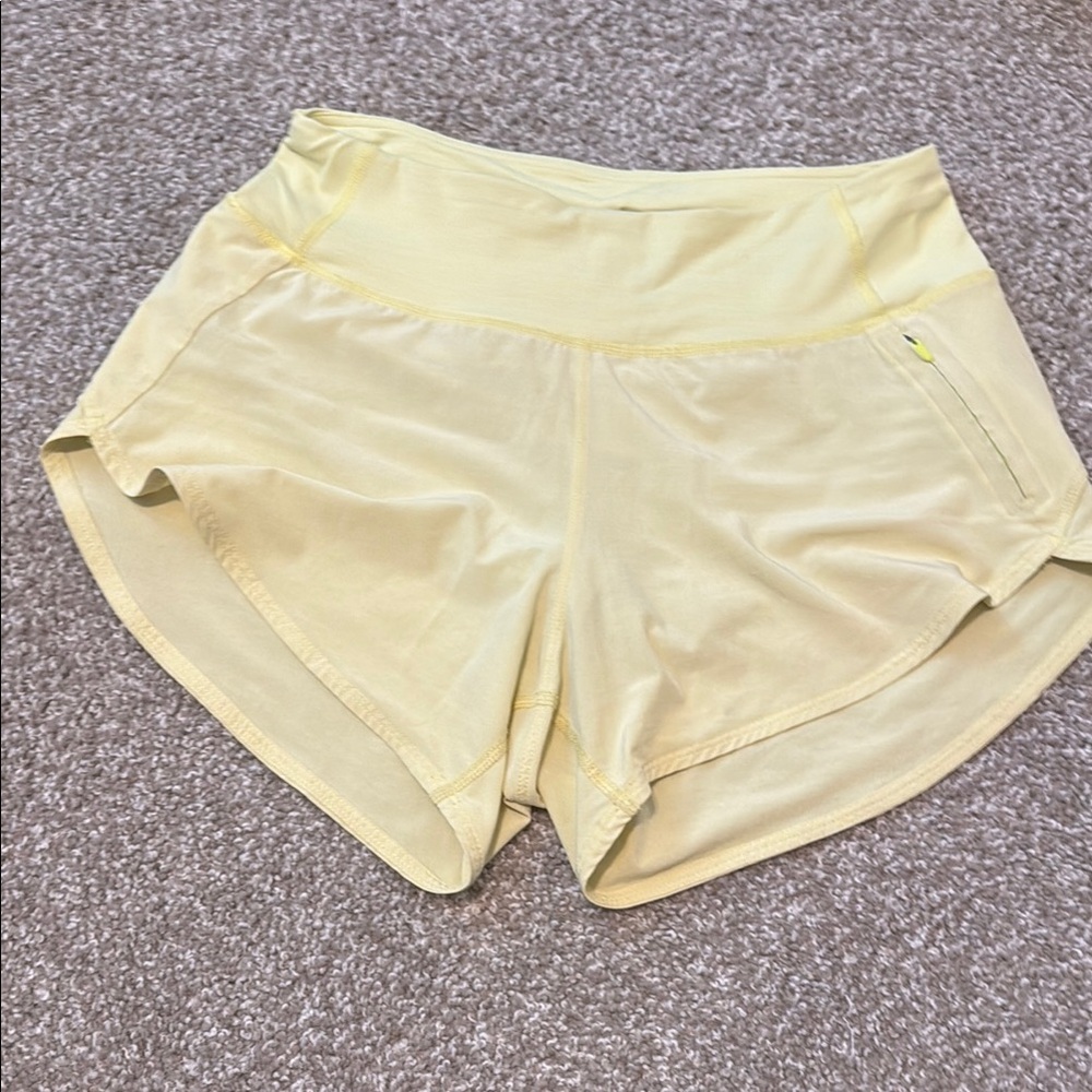 Outdoor Voices Women's Yellow Athletic Shorts